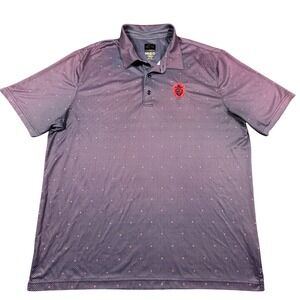 Greg Norman ML75 Golf Polo Mens XL St Andrews South Golf Club Purple Blue